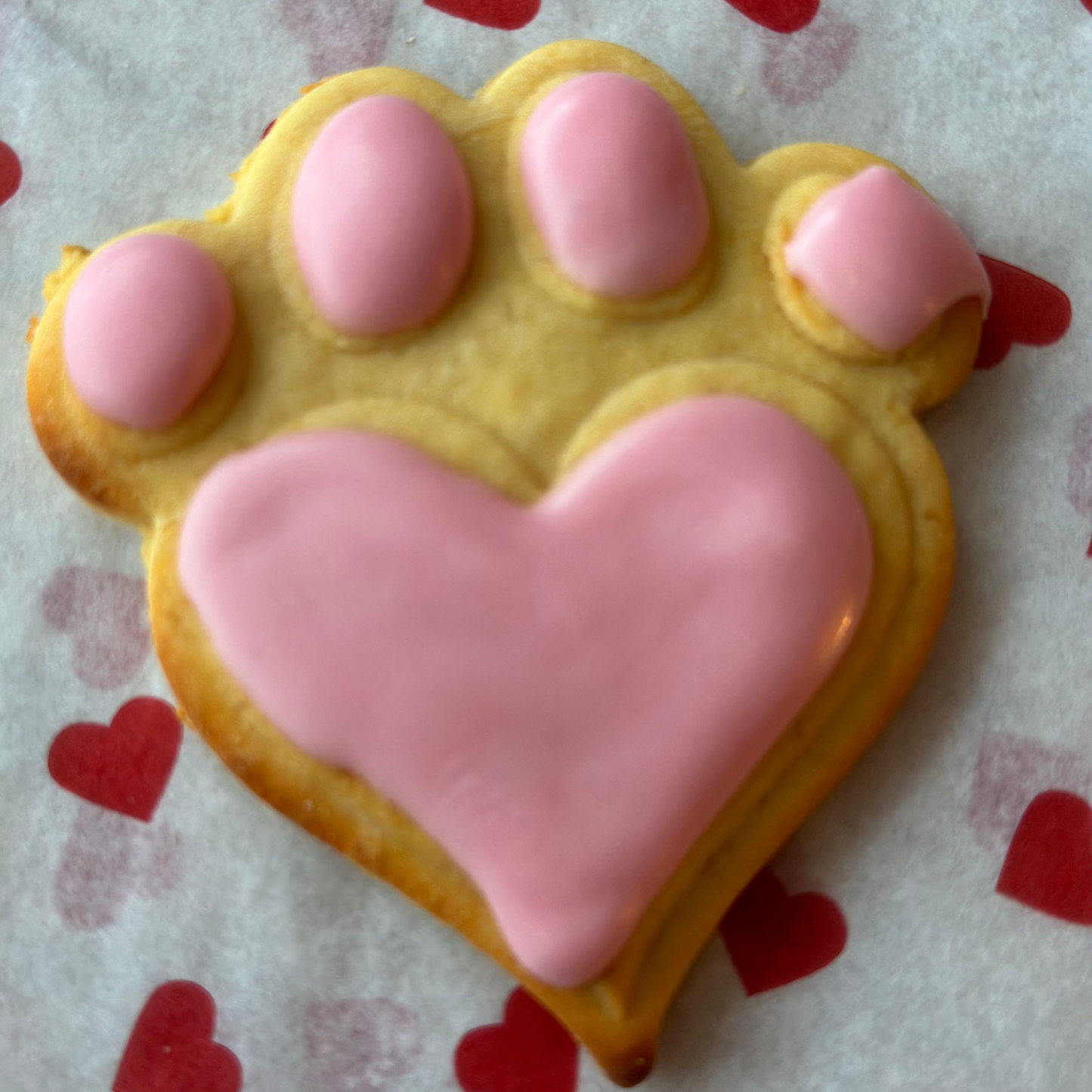 Always Paws grain-free dog biscuits with heart design