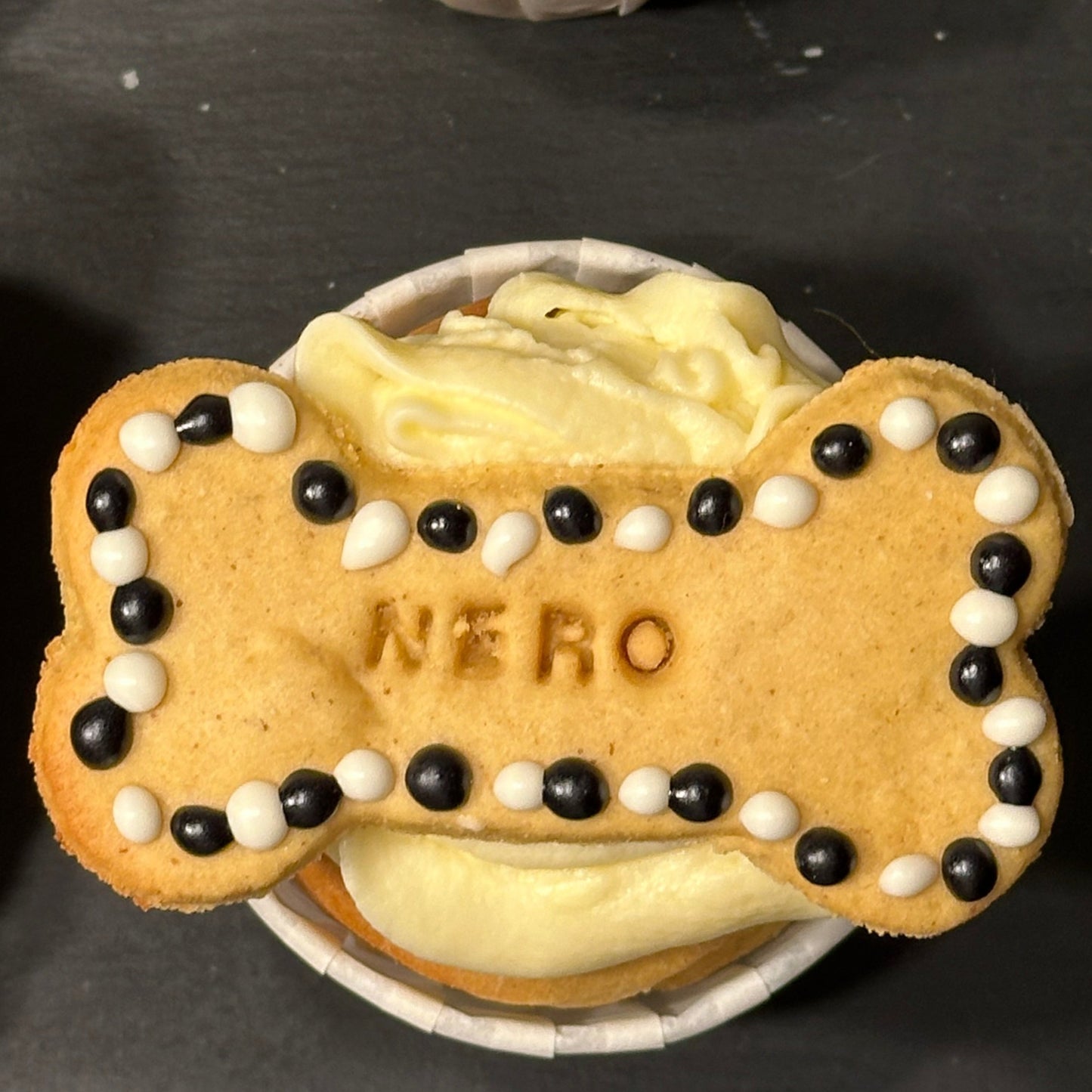 Pupcakes topped with Personalised Biscuits