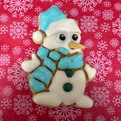 Cheeky Snowman Biscuit