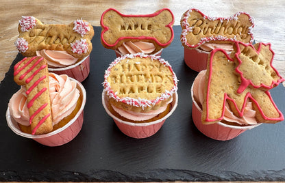 Pupcakes topped with Personalised Biscuits